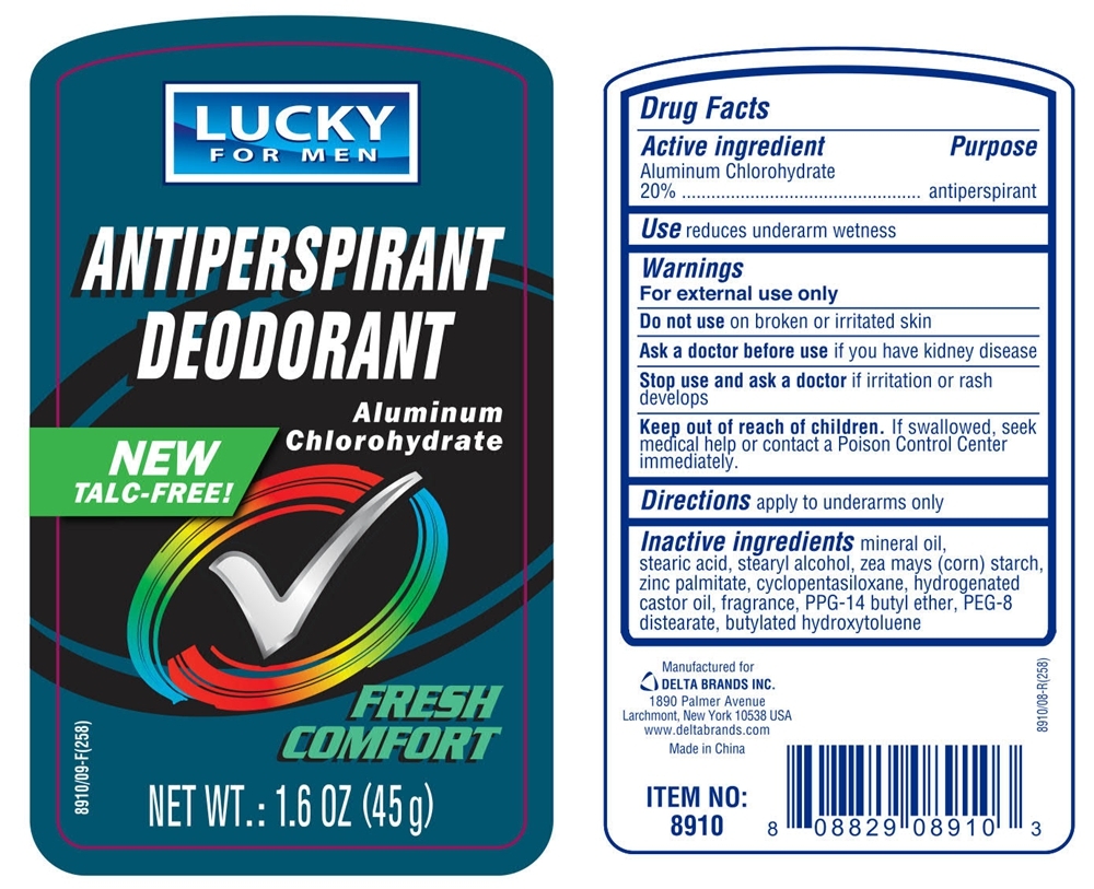 LUCKY ANTIPERSPIRANT DEODORANT FRESH COMFORT aluminum chlorohydrate stick