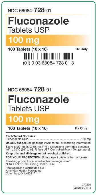 100 mg Fluconazole Tablets Carton