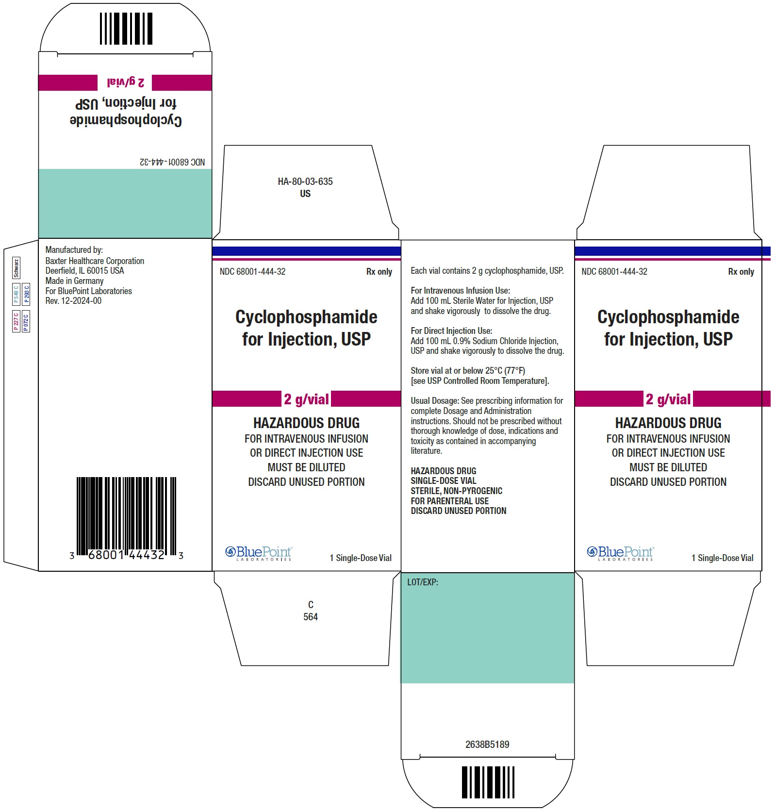Cyclophosphamide Carton 2g-vial 12-2024