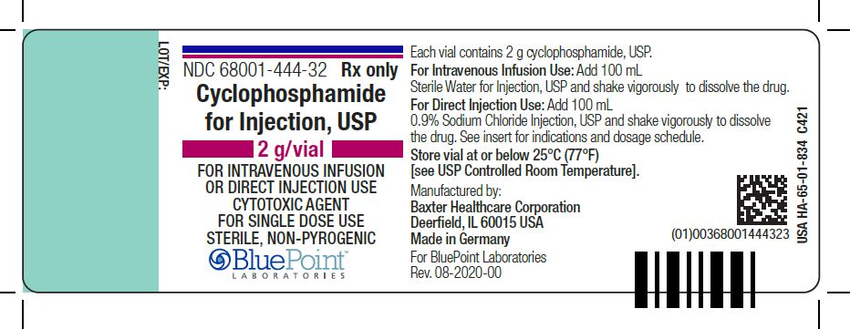 Cyclophosphamide for Injection 2g Vial Label