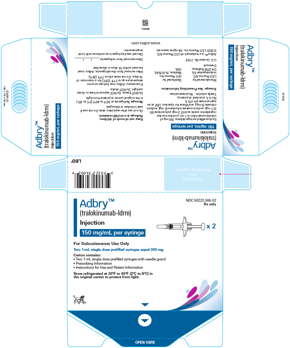 PRINCIPAL DISPLAY PANEL - 150 mg/mL Syringe Carton - NDC: <a href=/NDC/50222-346-02>50222-346-02</a>