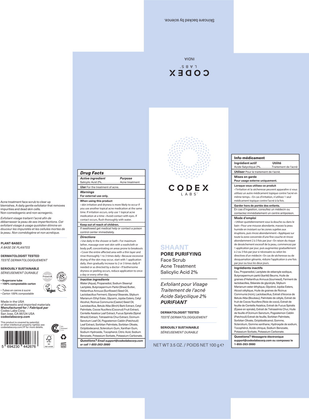 Principal Display Panel – 100g Carton Label
