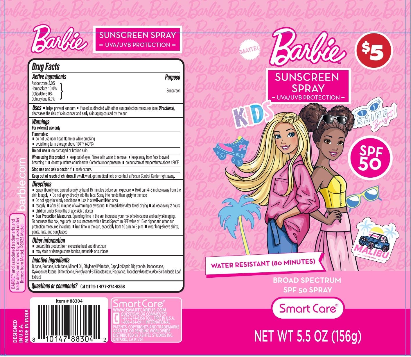 Barbie Kids Sunscreen Spray