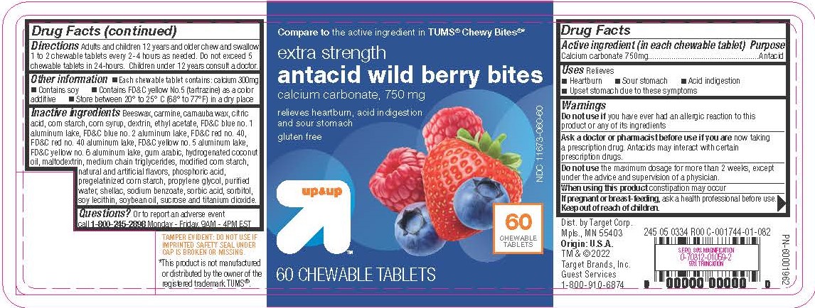 Target Wild Berry Antacid Chews 60ct