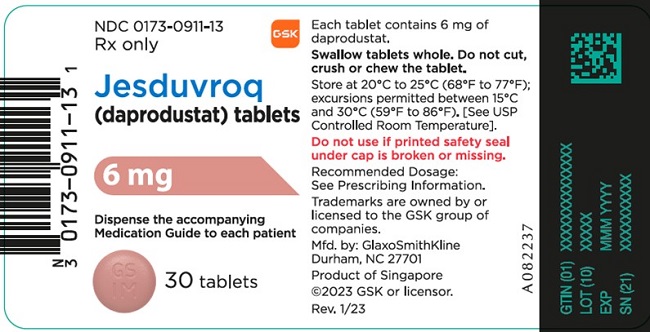 JESDUVROQ- Daprodustat Tablet, Film Coated