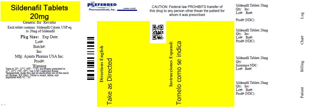 Sildenafil Tablets 20mg 