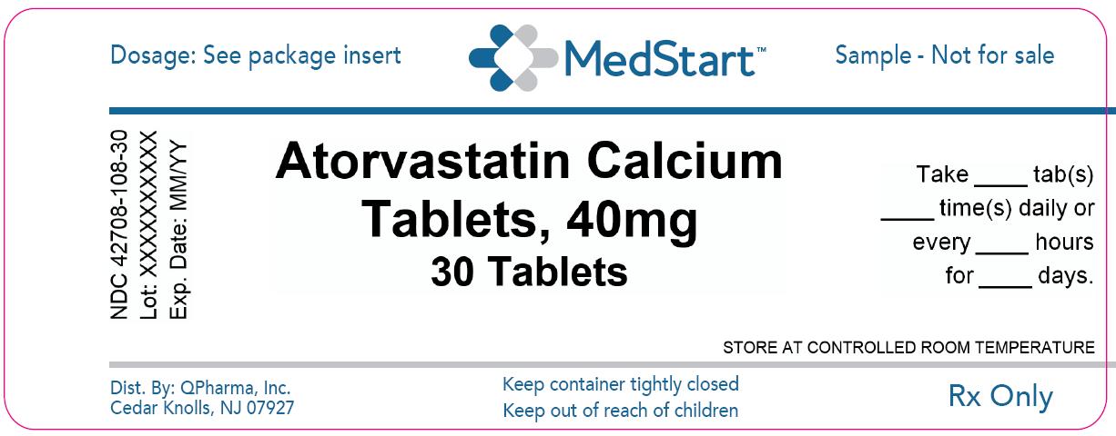 42708-108-30 Atorvastatin Calcium Tablets 40mg x 30 V2