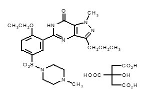 Sildenafil citrate structural formula