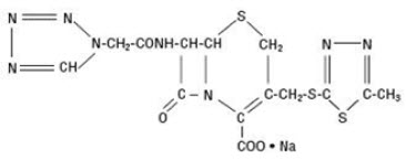 Cefazolin Sodium, USP Structural Formula