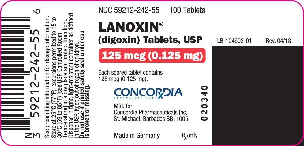 Lanoxin 125 mg tablet