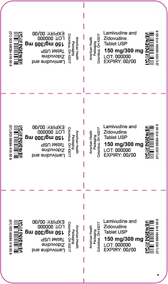 150mg-300mg Lamivudine-Zidovudine Tablet Blister