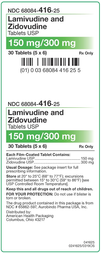 150mg-300mg Lamivudine-Zidovudine Tablets Carton