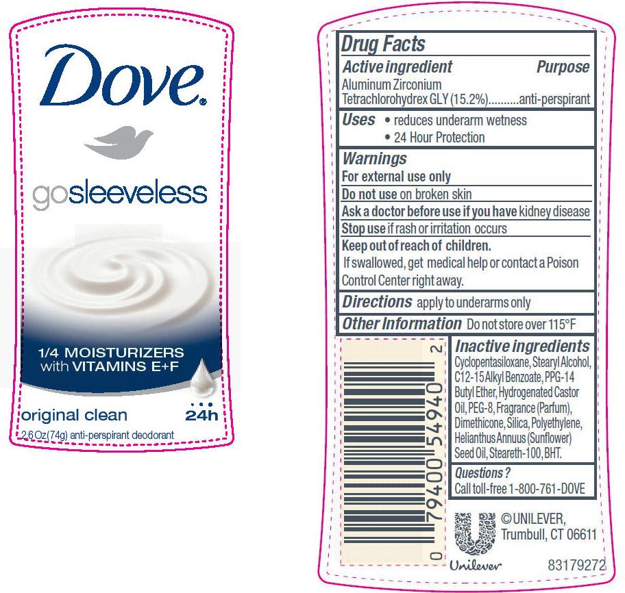 Dove Go Sleeveless Original Clean PDP