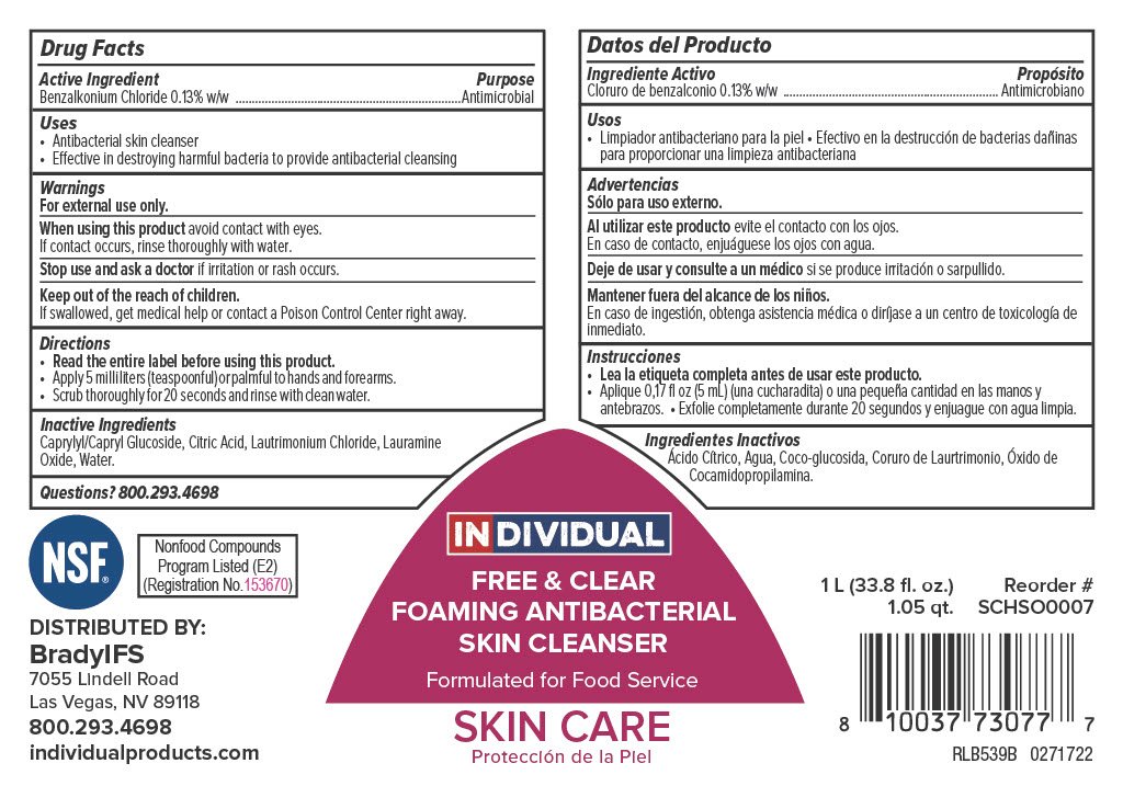 Free & Clear Foaming Antibacterial Skin Cleanser