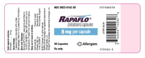 Principal Display Panel
NDC: <a href=/NDC/0023-6142-30>0023-6142-30</a>
RAPAFLO
8 mg per capsule
30 Capsules
Rx Only

