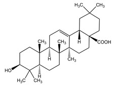 Chemical Structure - Oleanolic acid