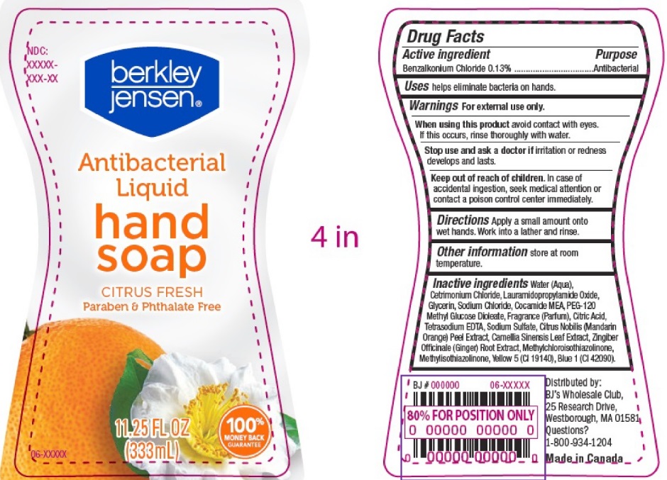 Citrus Fresh Antibacterial Liquid Hand Soap