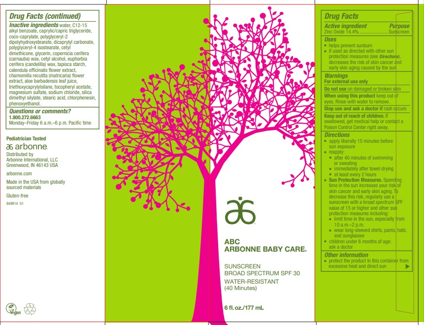 ABC Sunscreen SPF 30 Label