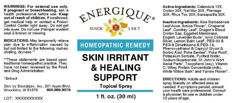 SKIN IRRITANT AND HEALING SUPPORT