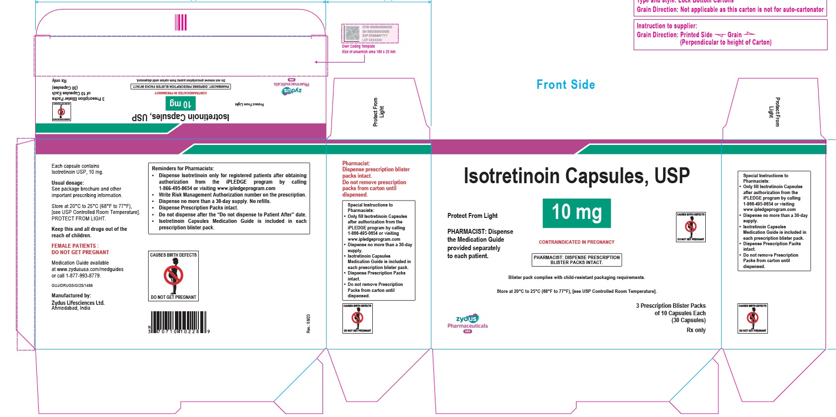 10 mg front label