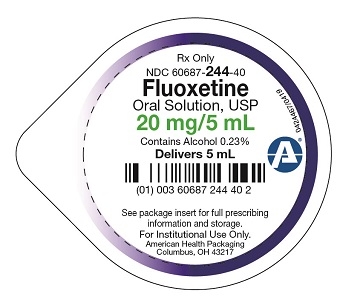 Fluoxetine Oral Solution Cup Label