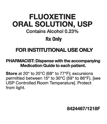 Fluoxetine Oral Solution Tray Label