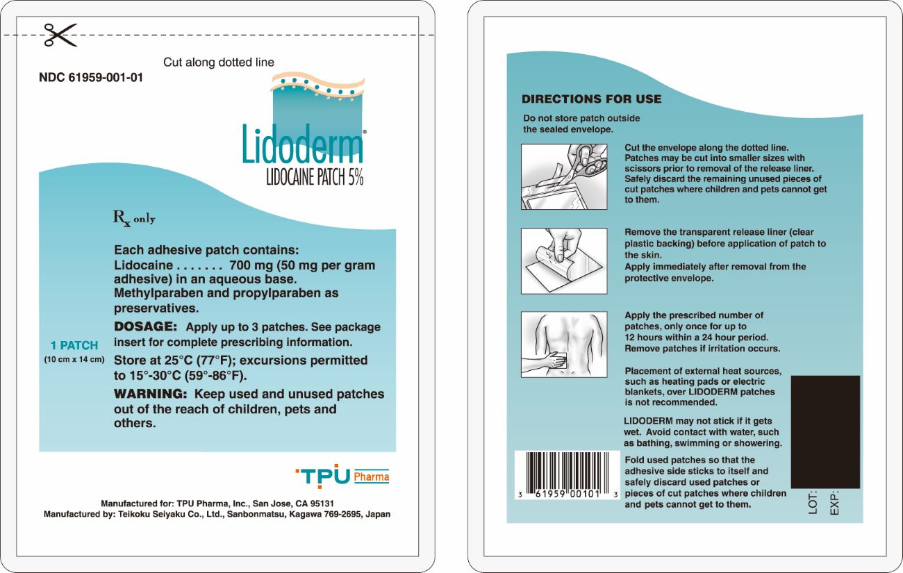 Lidoderm envelope