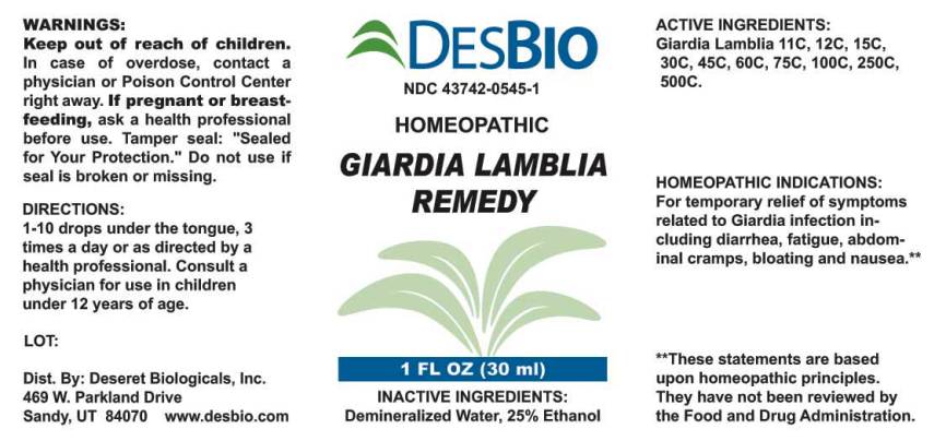 Giardia Lamblia Remedy