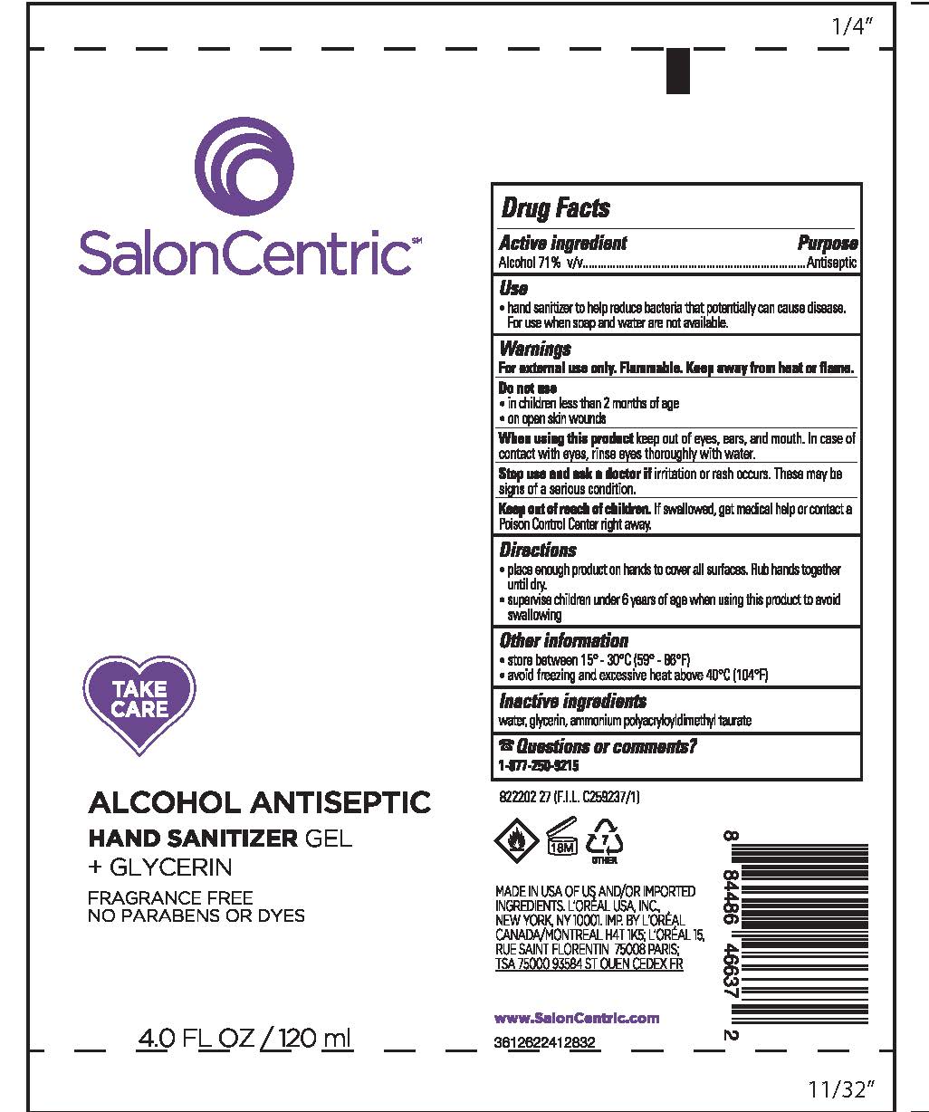 SALONCENTRIC TAKE CARE ANTISEPTIC HAND SANITIZER- Alcohol Gel