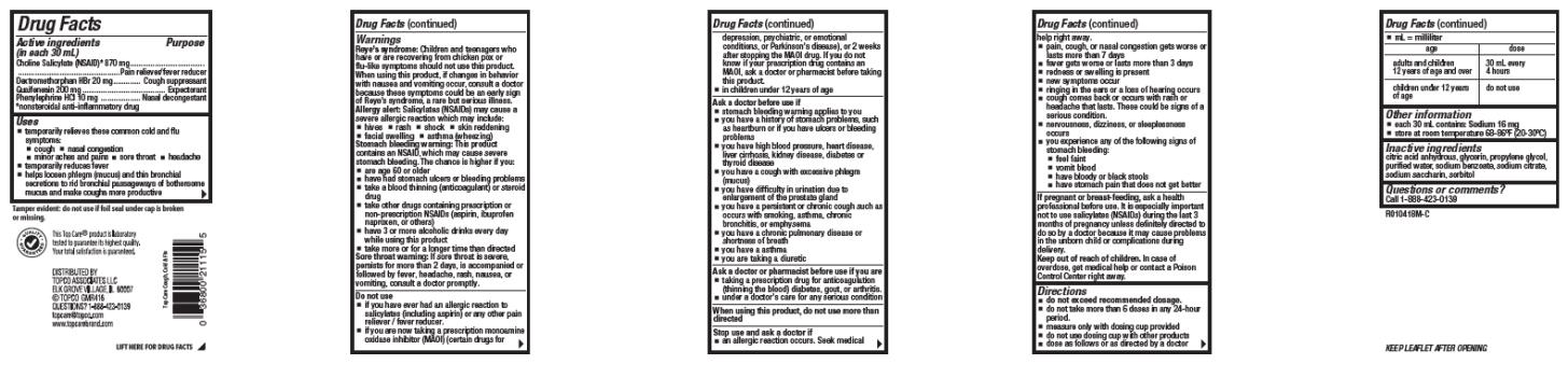 PRINCIPAL DISPLAY PANEL
NDC: <a href=/NDC/36800-777-08>36800-777-08</a>
TopCare 
health
Cough, Cold
& Flu
SIMPLE RELIEF
8 FL OZ (237mL)
