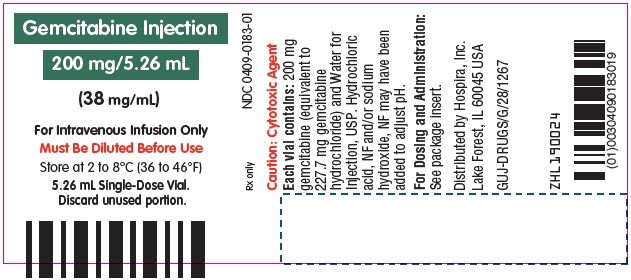 Principal Display Panel - 200 mg/5.26 mL Vial Label