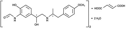 Formoterol Fumarate Dihydrate Structrual Formula