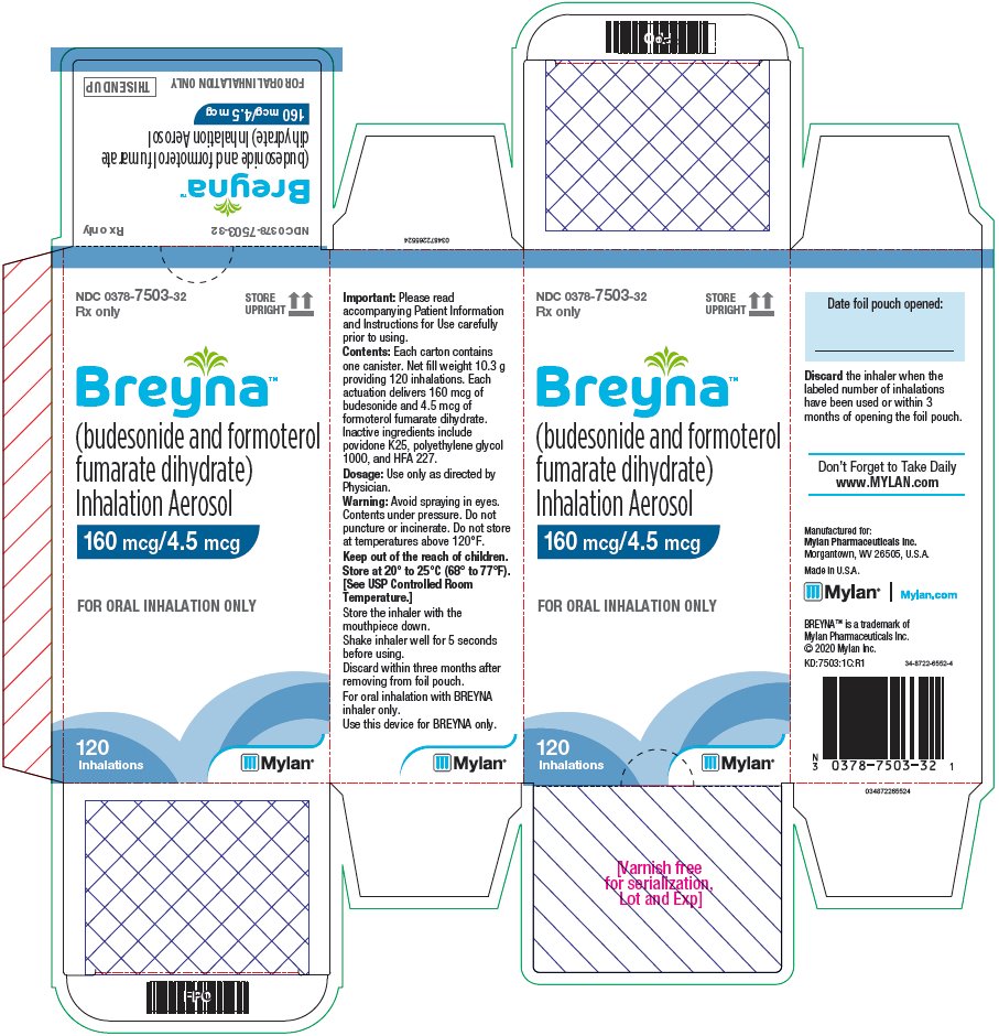 Breyna Inhalation Aerosol 160 mcg/4.5 mcg Carton