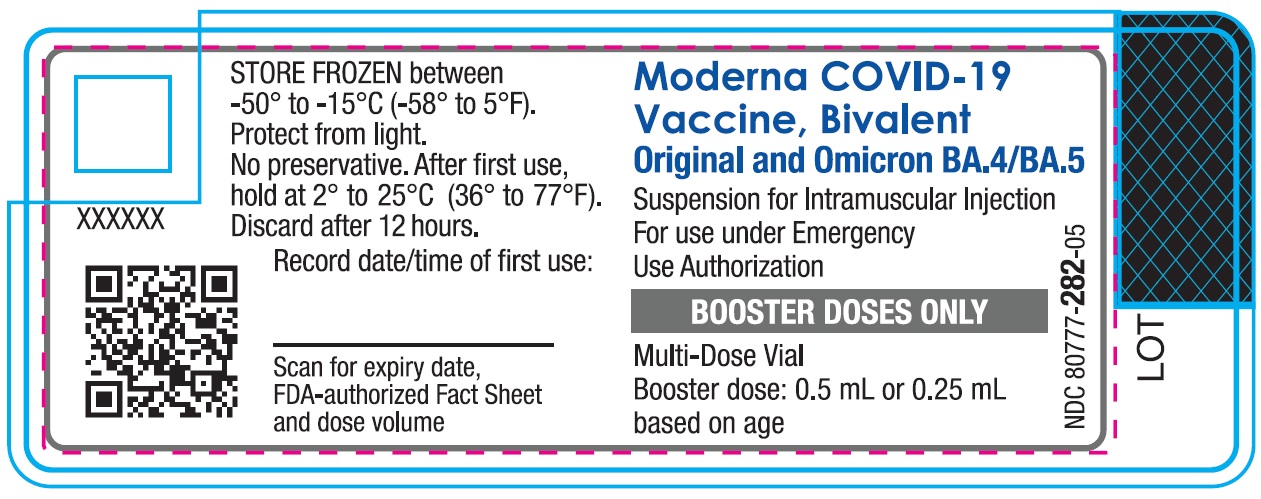 Moderna COVID-19 Vaccine, Bivalent Suspension for Intramuscular Injection for use under Emergency Use Authorization-Booster Doses Only-Multi-Dose Vial (0.5 mL or 0.25 mL based on age)
