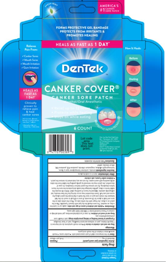 DenTek
CANKER COVER
CANKER SORE PATCH
6 COUNT
