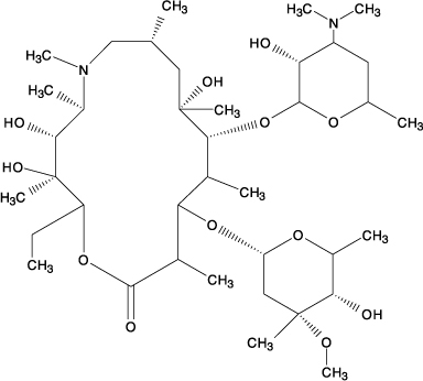 Azithromycin chemical structure