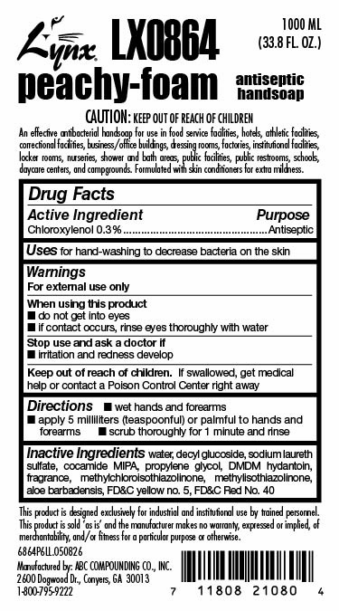 Peachy Foam Label