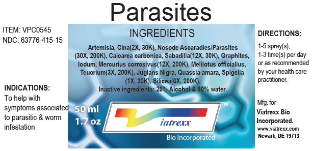PARASITES- wormwood, artemisia cina pre-flowering top, amoeba 