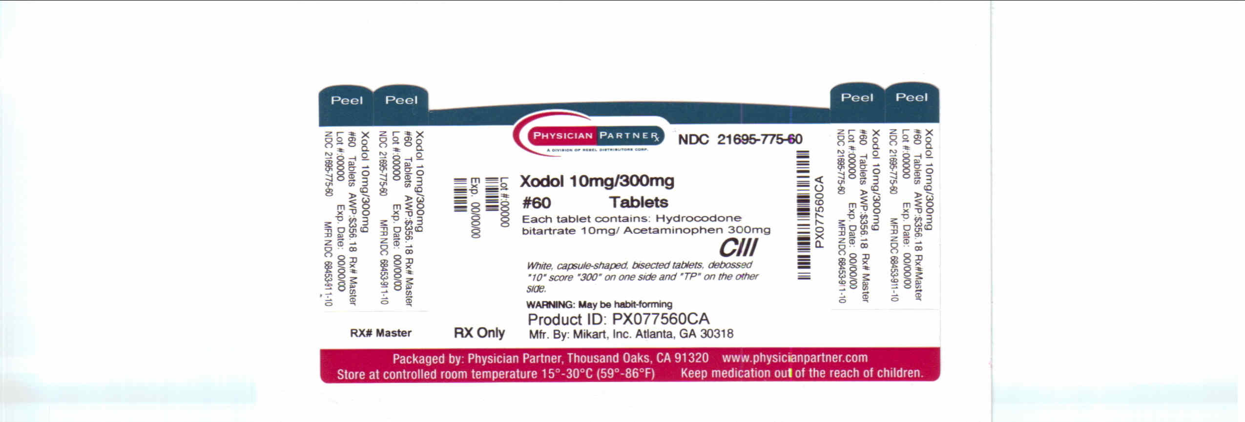 Xodol 10mg/300mg