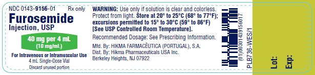 Furosemide 4 mL Vial