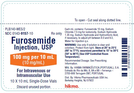 Furosemide 10 mL Carton Label