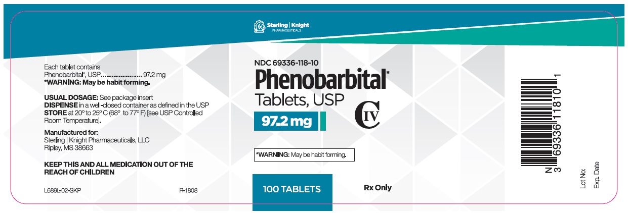 Phenobarbital Tablets 97.2 mg 100 count