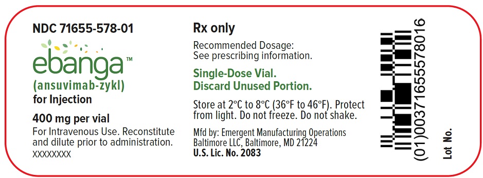 400 mg vial label