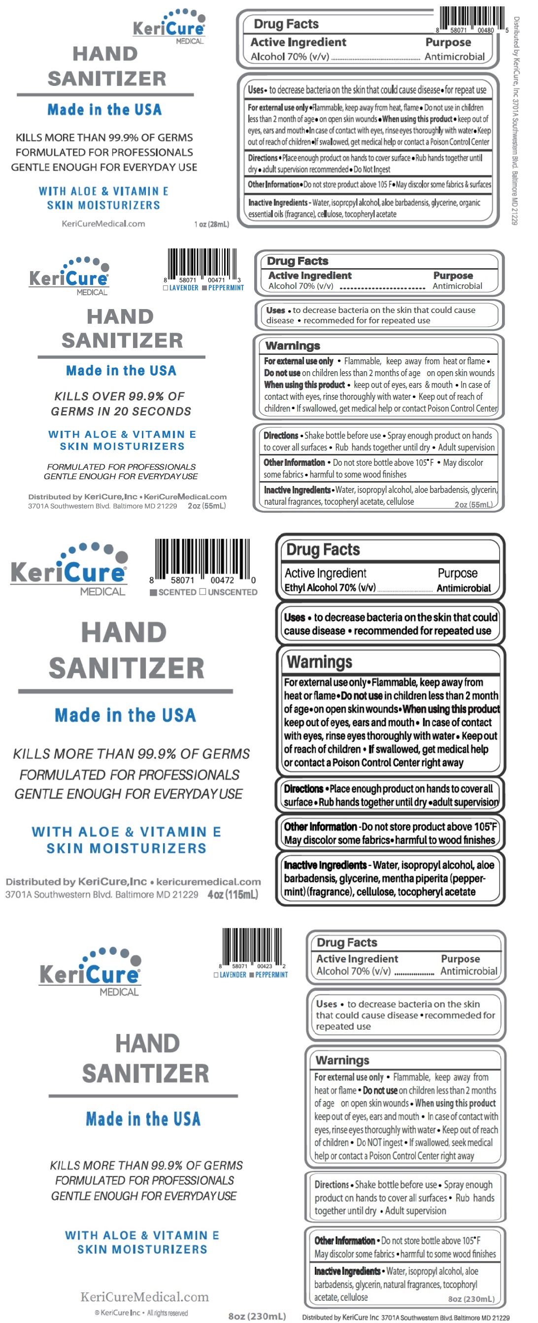 KeriCure® HAND SANITIZER