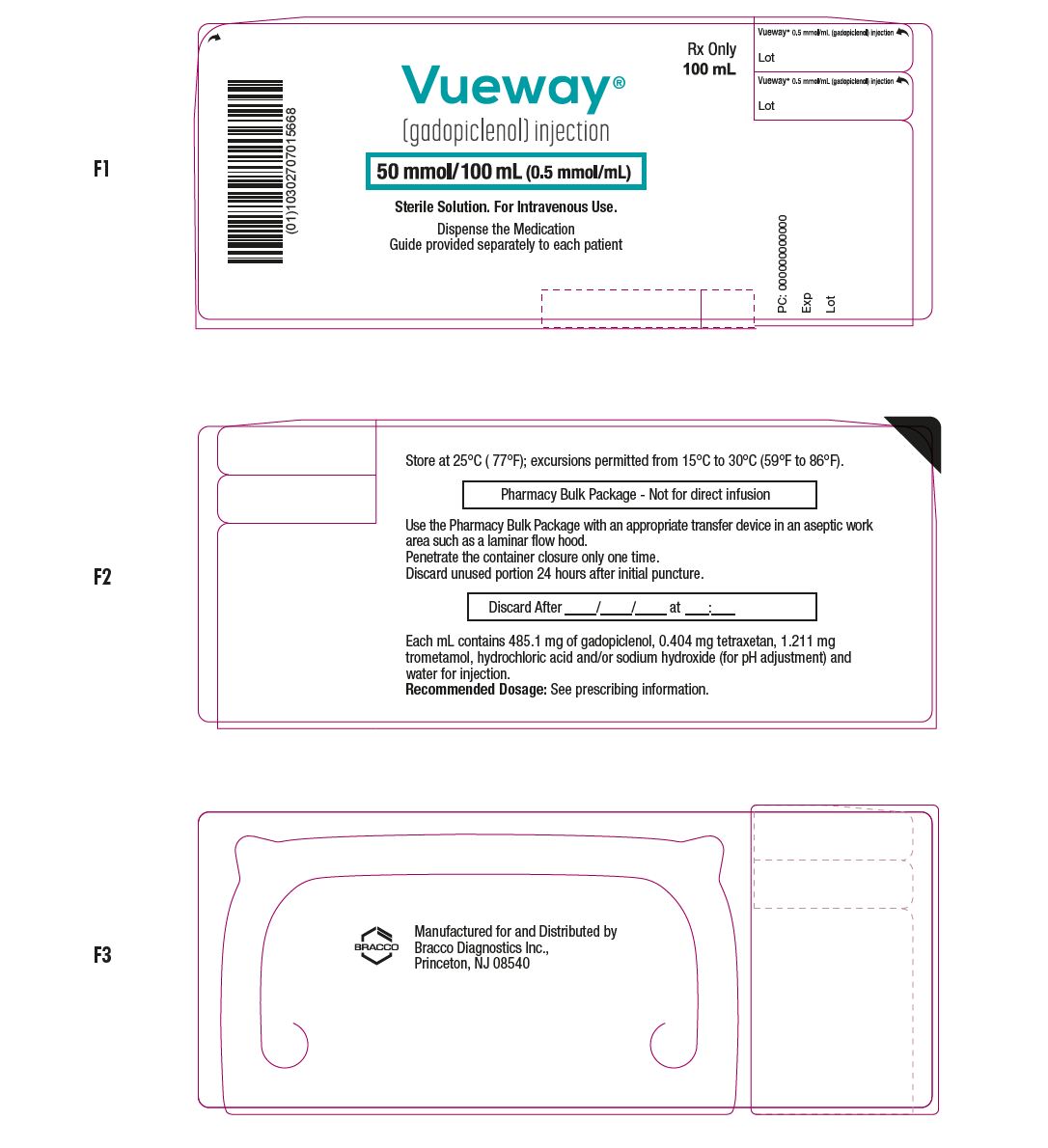 Vueway 100 mL Internal Label