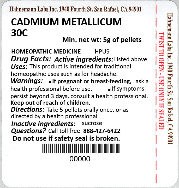 Cadmium Metallicum 30C 5g