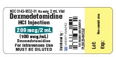 Vial label for Dexmedetomidine HCl Injection