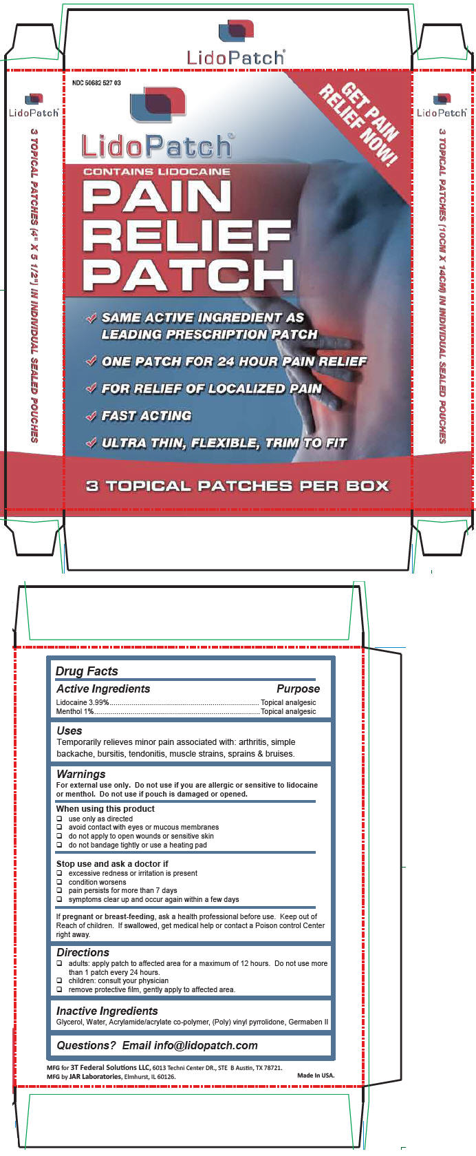 Principal Display Panel - 3 Topical Patch Carton