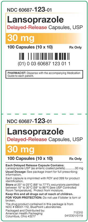 30 mg Lansoprazole DR Capsules Carton