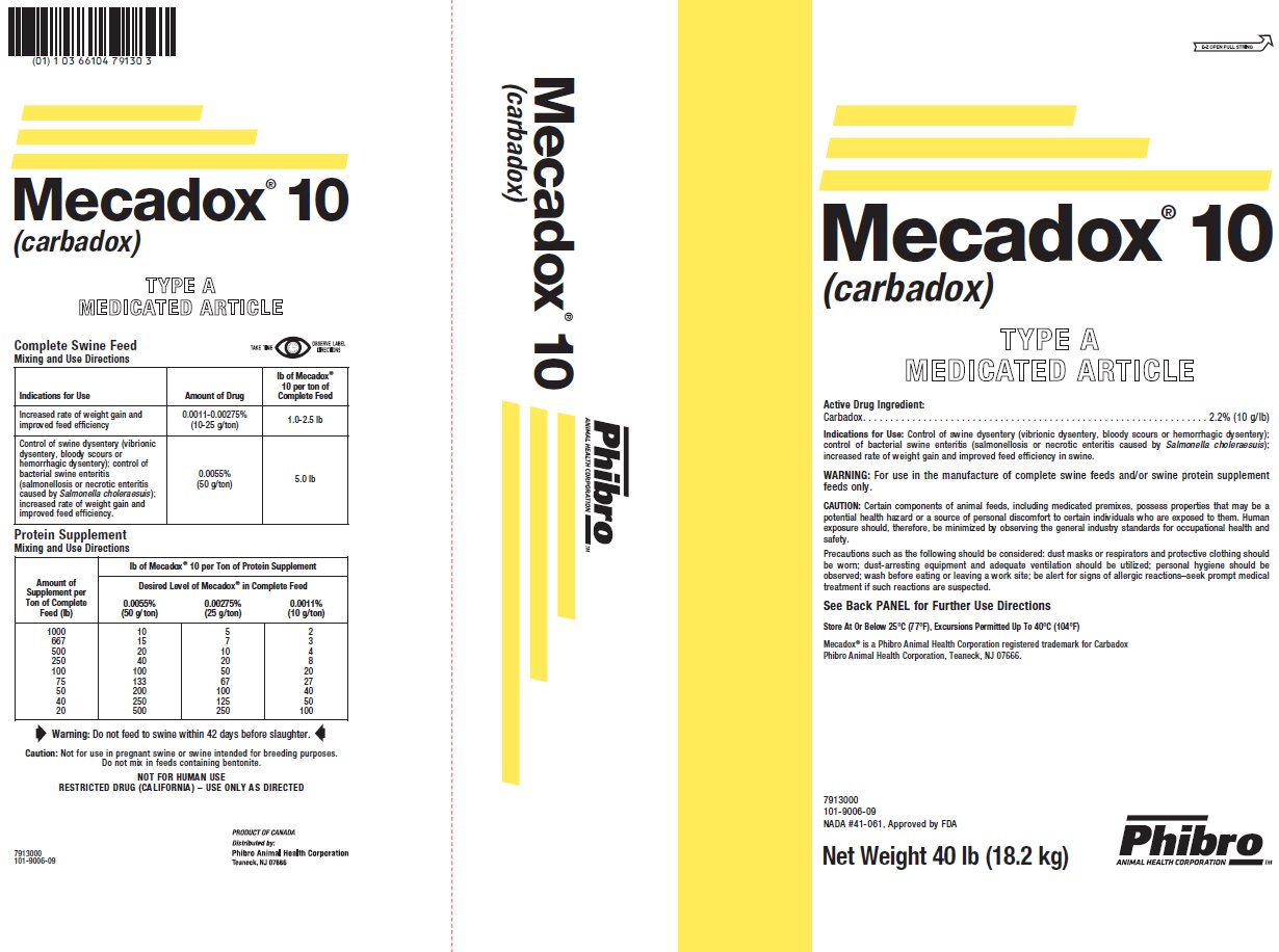 Mecadox 10 Product Label